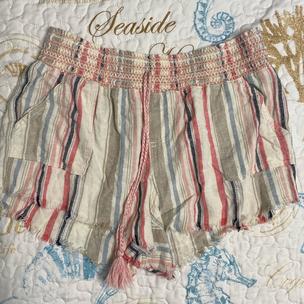 Rewash brand fringe multi color shorts
